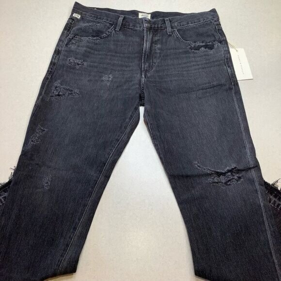 Citizens Of Humanity Sasha Twist Crop Flare 27 Black Hawk NWT - Picture 4 of 7